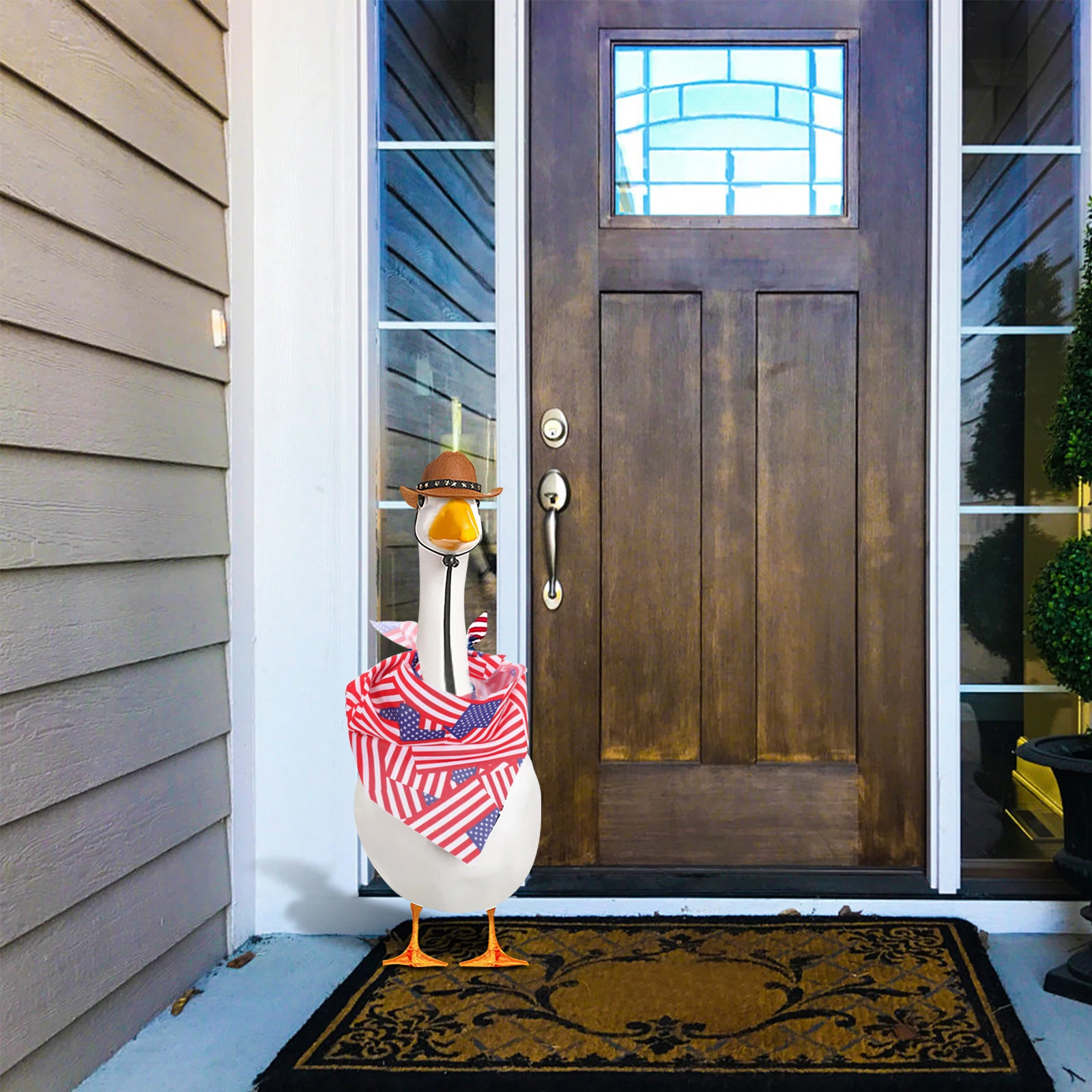 

Goose Clothing Set Garden Outfits Costume Accessory Festive Holiday Decoration Hat and Bandana Clothes