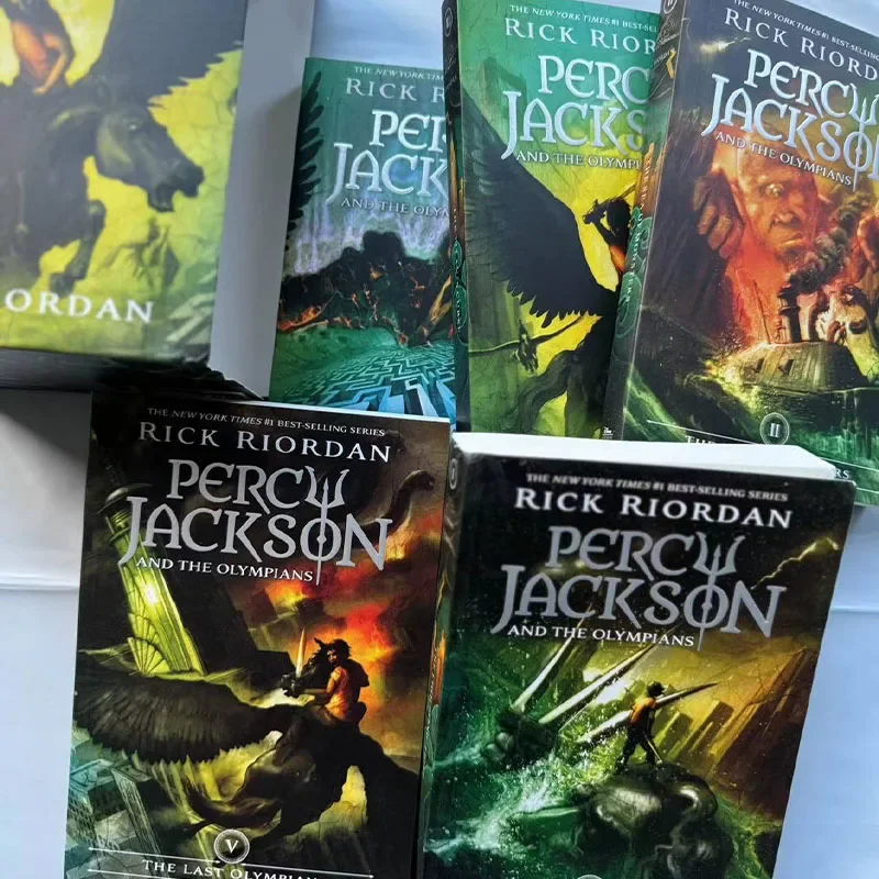 Imagem -05 - Percy Jackson & The Olympians Inglês Original Novel Livros Conjuntos de Livros Ilustrados Inglês para Crianças Livros por Conjunto