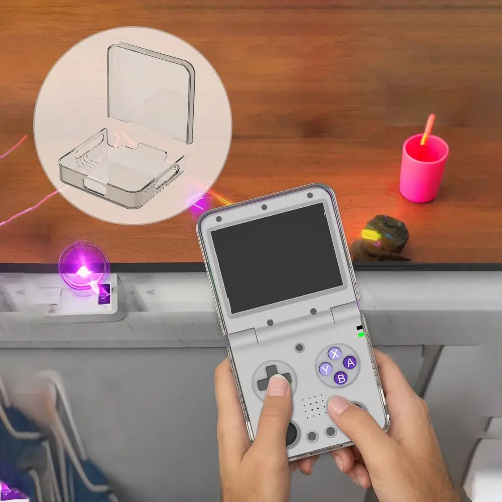 New Protective Case PC Protective Case Full Protection Anti-Scratch Hard Shell Clear Shockproof Housing Cover for Miyoo Flip V2