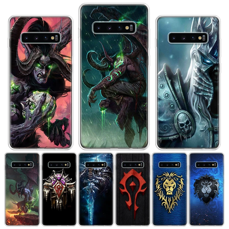 W-World Of W-Warcraft W-Wow Silicon Call Phone Case For Samsung Galaxy S23 S24 Ultra S21 S20 FE S22 S10 Plus S10E S9 S8 + Cover