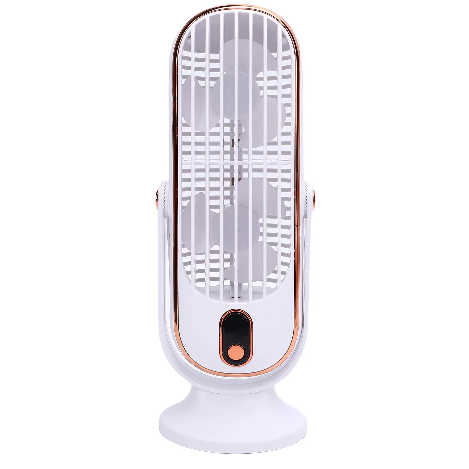 Ventilador USB de escritorio, Motor sin escobillas de 5 velocidades, ventilador de refrigeración de escritorio portátil, batería integrada de 1000mAh para dormitorios en el hogar