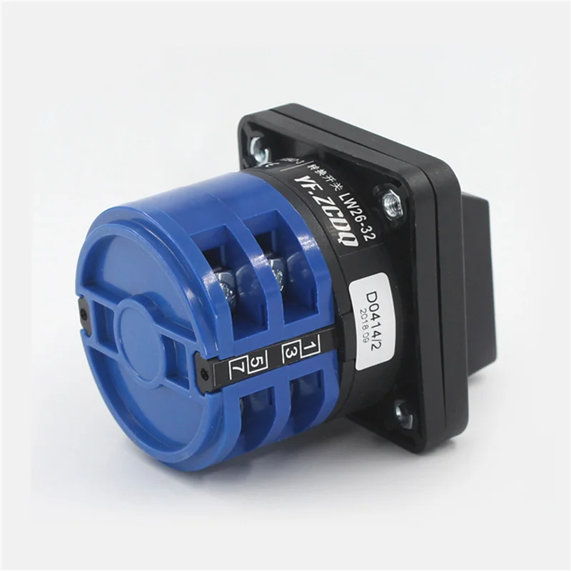 

Especial 4X Changeover Selector Switch 3 Positions 8 Terminals Universal Rotary Cam Selector Latching Switches 32A