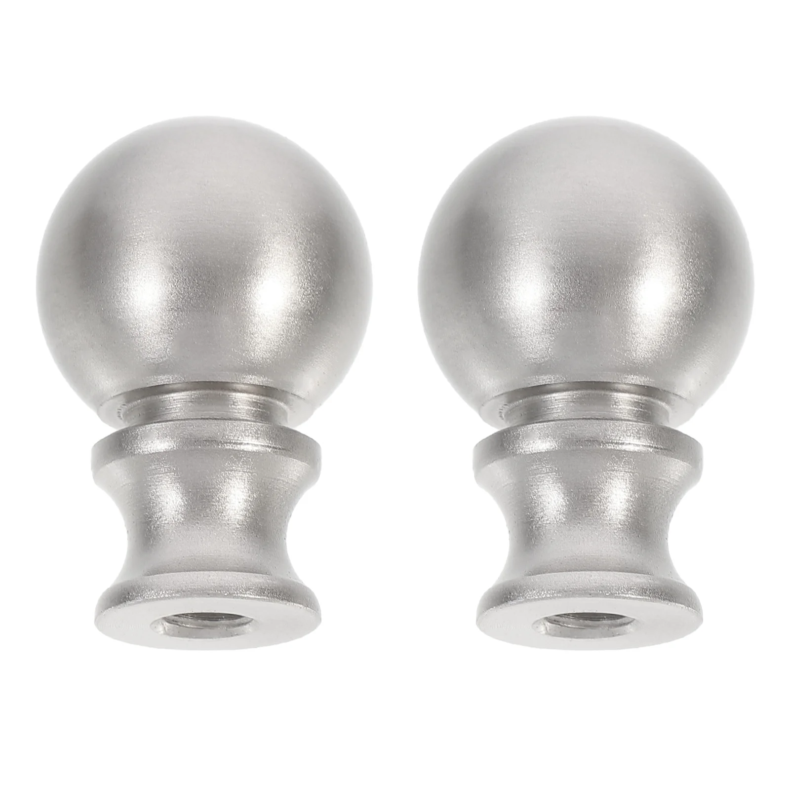 

2 Pcs Shade Knob Lamp for Vintage Metal Light Screw Caps Lampshade Finial Floor Accessory Zinc Alloy