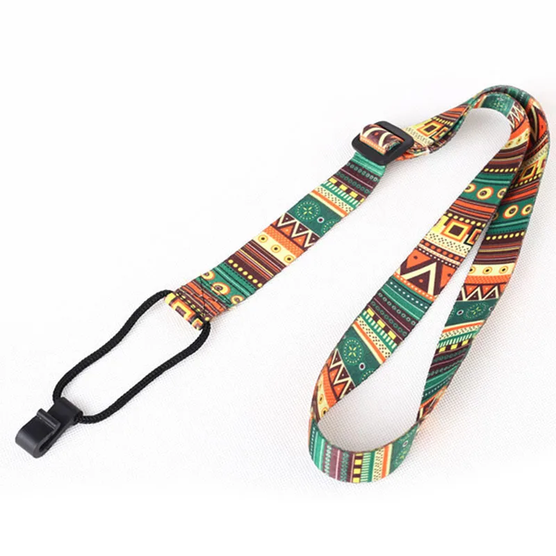 Adjustable Soft Polyester Guitar Ukulele Guitar Acoustic Bass Shoulder Strap Belt Band Hook Strap