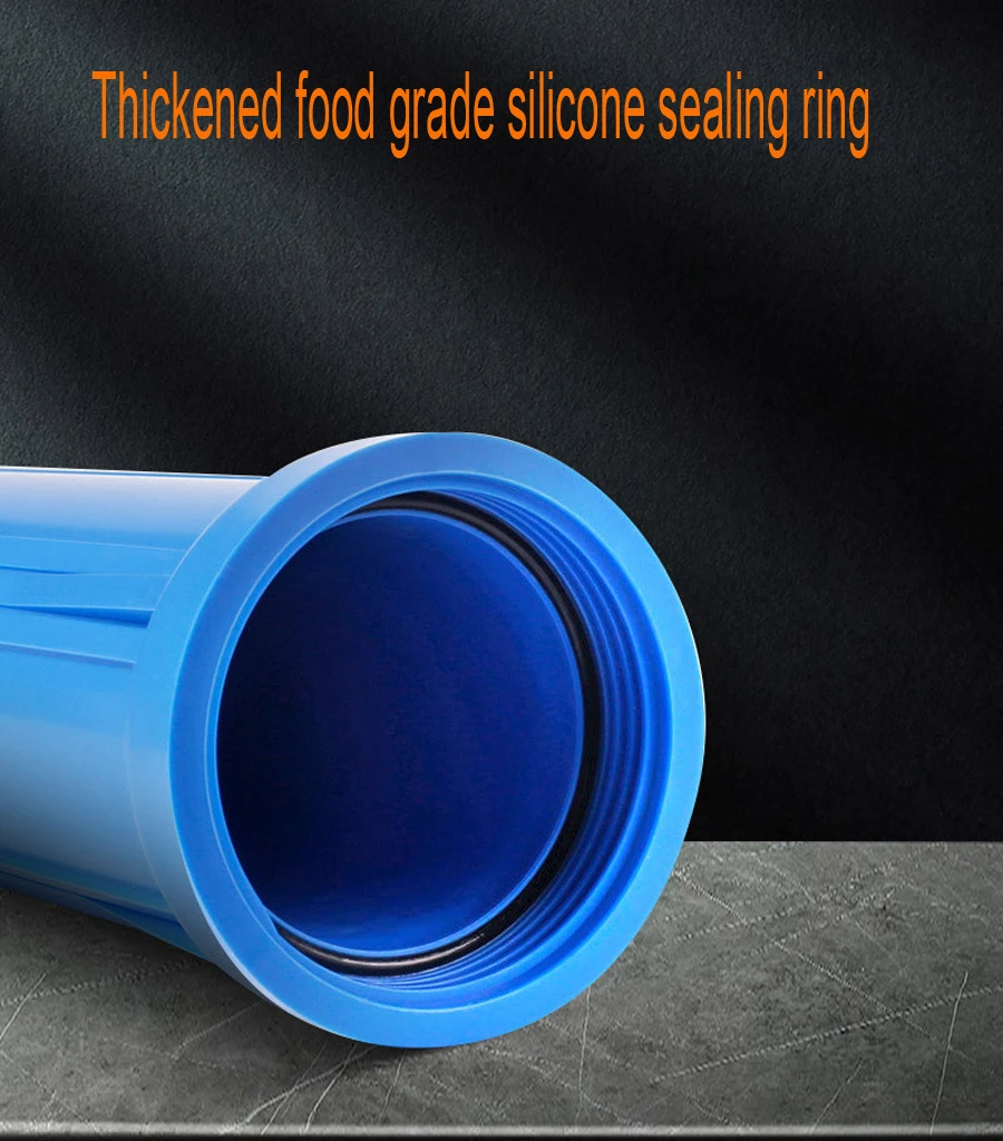 20 Inch Food Grade Commercial Water Filter Housing ,High Flow Pre Filter with 1/2, 3/4 Inch Plastic&Copper Connector Optional