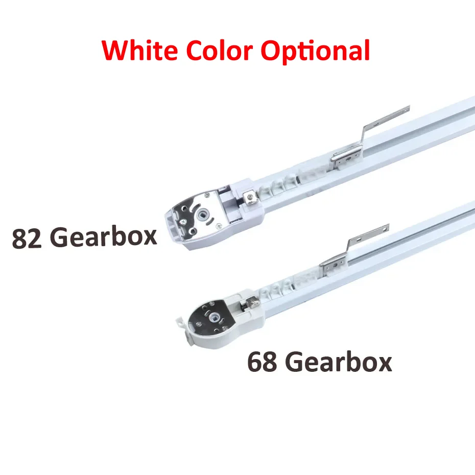 Imagem -06 - Trilha de Cortina Motorizada Silenciosa Preta para Tuya Wifi Zigbee Mini 225 mm Motor Dooya 82 Motor A-ok Am68 Cornija Ferroviária Personalizar