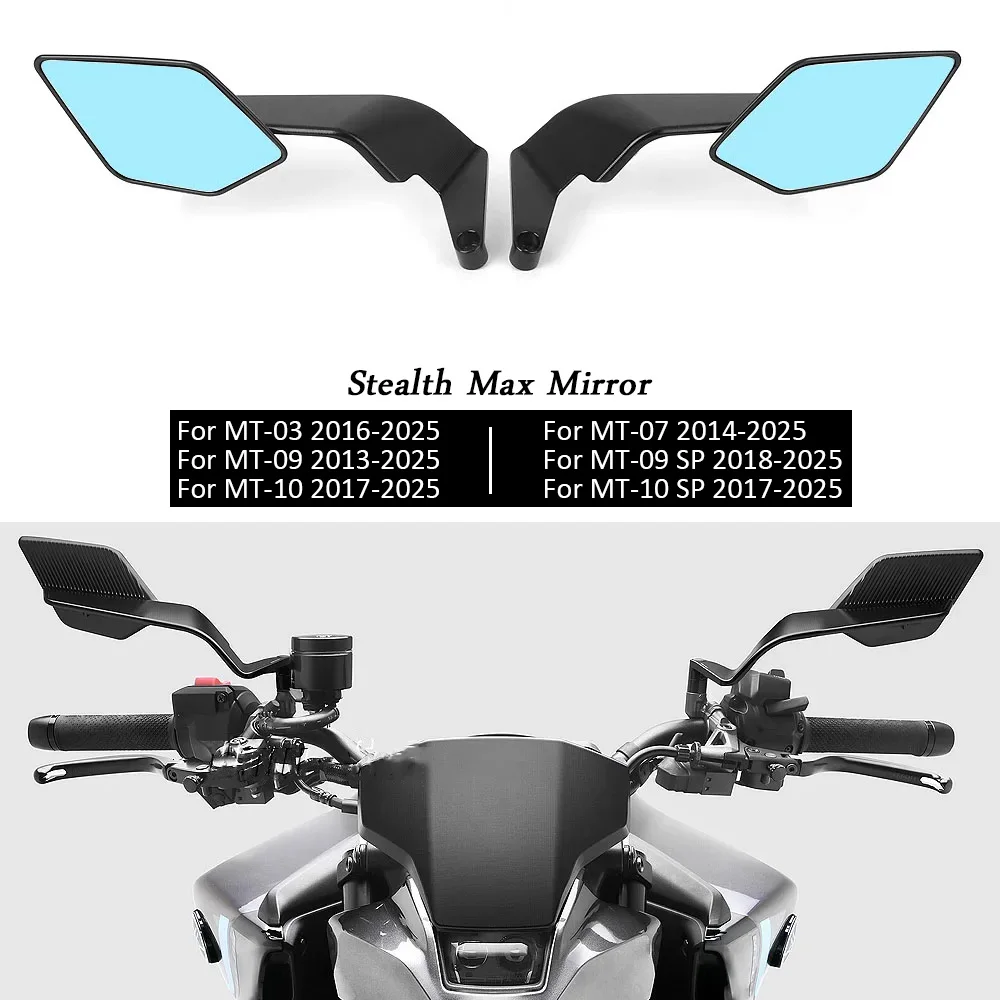 

For YAMAHA MT-09 MT 09 SP MT-03 MT-07 MT10 MT-10 SP Motorcycle Accessories Stealth Max Mirrors Sports Winglets Rearview Mirrors