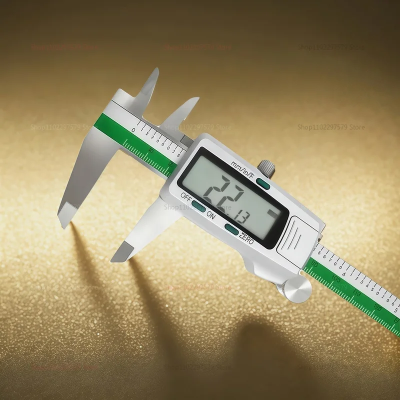 150 مللي متر الفولاذ المقاوم للصدأ فرجار رقمي عالية الدقة 0.01 مللي متر قياس سمك بوصة/مم/جزء لتصنيع الخشب المعدني