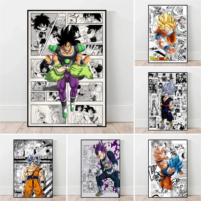 

Japan Dragon Ball Posters Goku Classic Anime Character Kakarot Canvas Picture Print Birthday Gifts Poster Toy Hanging Painting