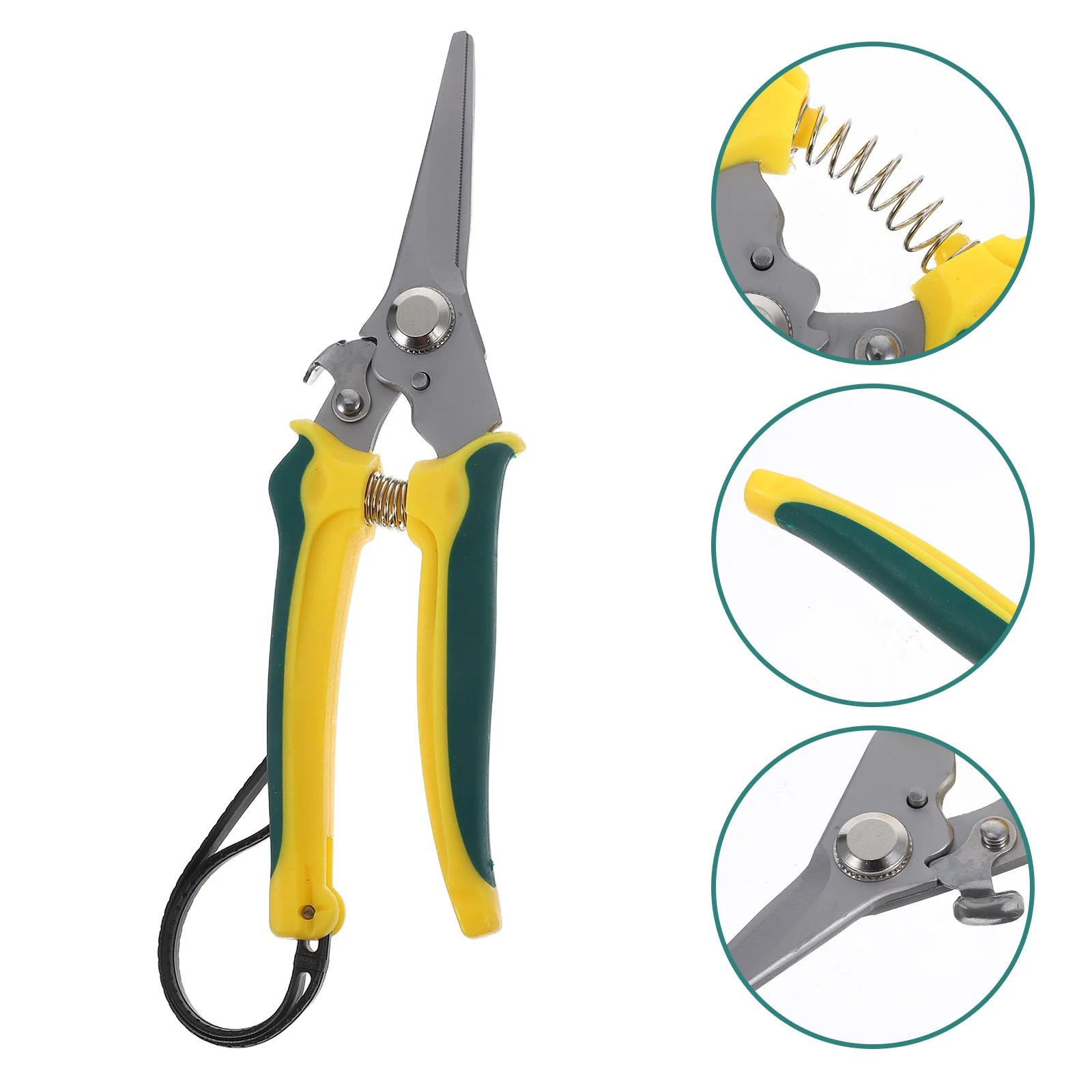 

1pc Pruning Shear Stainless Steel Garden Clippers For Thick Branches Fruit Trees Bonsai Flower Trimming Yard Tools Lightweight