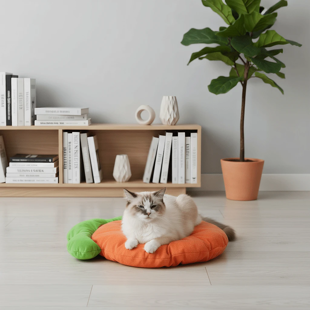 Karottenförmiges kleines Bett – verdickte Meerschweinchen-Sofa-/Käfigmatte, warmes und bequemes Bett, geeignet für Kaninchen, Meerschweinchen – Detail 7