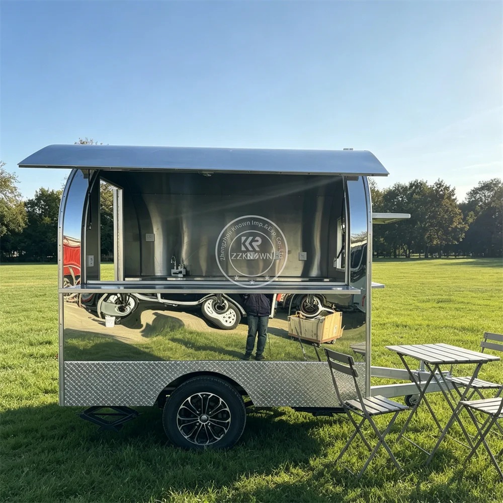 

Hot Sale Towed Bakery Catering Trailer Mobile Coffee Snack Cart Food Truck Trailer Concession Food Cart With Full Kitchen