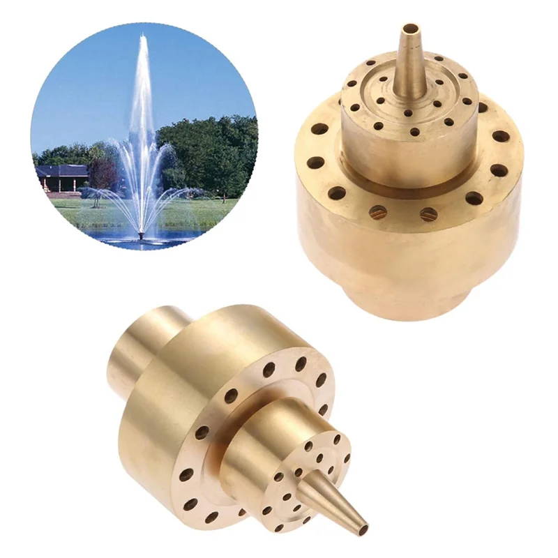 

AB11-1Inch Brass DN25 Fountain Nozzle Column Water Fountain Nozzle Sprinkler Sprays Heads For Pond Bring Beautiful Visual