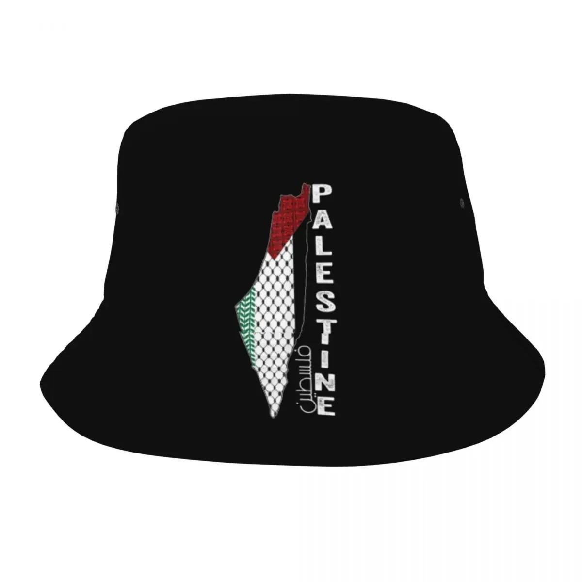 

Unique Hatta Kufiya Folk Arabic Bucket Hats Women Lightweight Outdoor Sports Traditional Fishing Caps Travel Headwear Bob Hat