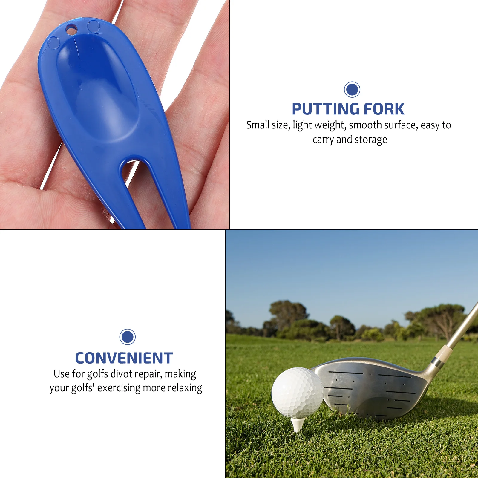 

30Pcs Plastic Golf Divot Fork Compact Lawn Repair Tool for Grass Surface Fixing Outdoor Sports Equipment Accessory