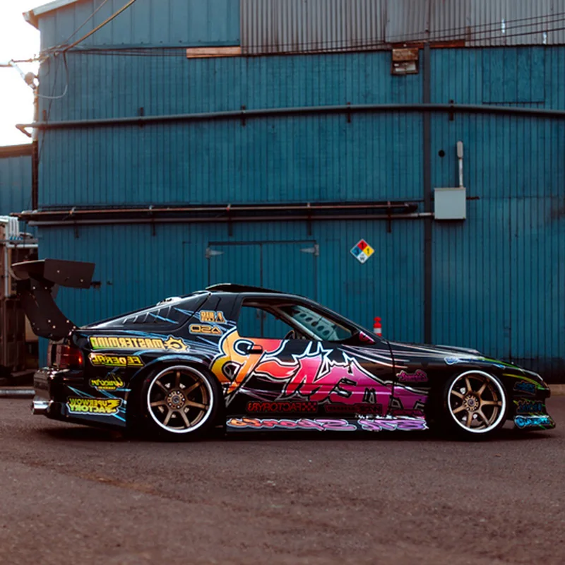 1:10 1:18 1:24 1:28 Ma2da RX-7 FC-3S Off-Road RC Fernbedienung Rennwagen Artikel-B Aufkleber Aufkleber Etikett Karosserie Upgrade