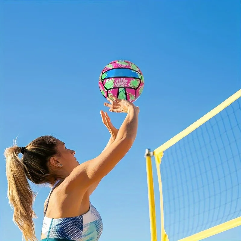 1/2 PCS Beach Volleyball - Durable PVC Floating Water Volleyball,Summer Outdoor Sports Accessory for Pool &Beach, Dynamic Design