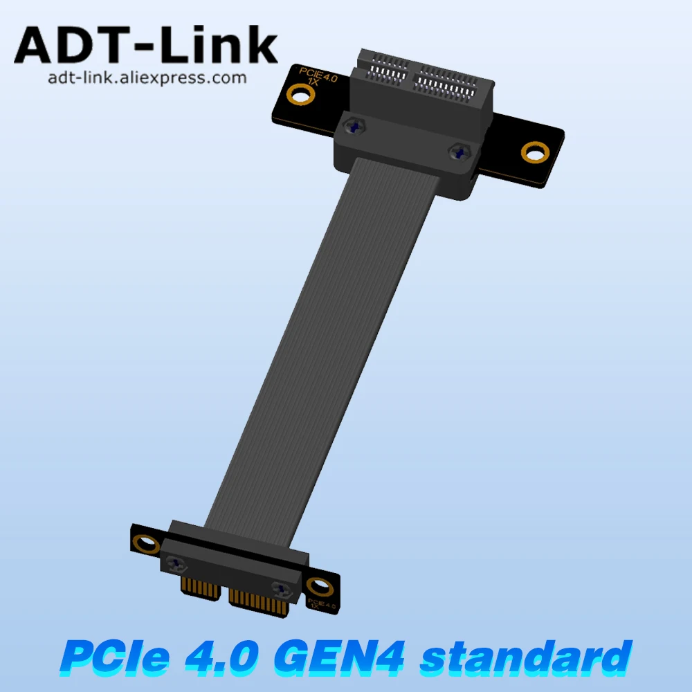 NEW PCI-e 4.0 X1 Extension Cable, Compatible with PCIe3.0 2.0 for NICs, Sound Cards, Remote Boot Cards, Diskless Network Cards