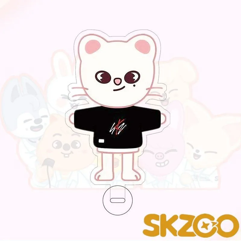 كارتون الضالة للأطفال بنفس النمط SKZoo لوحة شفافة من الأكريليك على شكل نجمة محيطة بنفسك