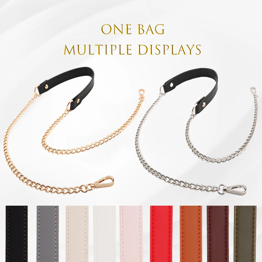 Bag Band Belt Accessories Chain Pressure Reducing Belt Women\'s Fashionable Colorful Metal Single Shoulder Oblique Strap Chain