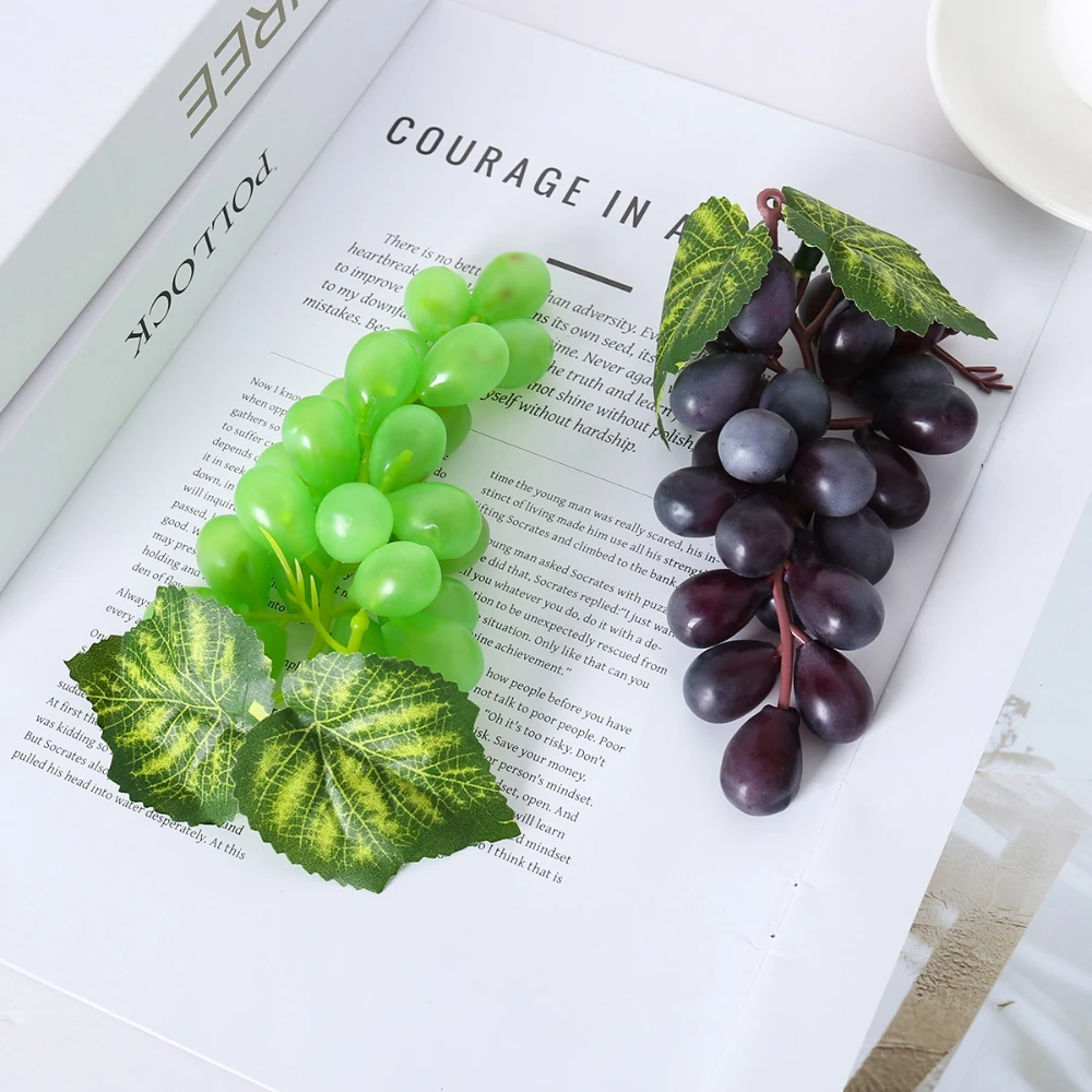 

Artificial Grapes Bunches Simulation Fruits Grape for Home Kitchen Wine Decoration Wedding Party Table Centerpiece Decor Props