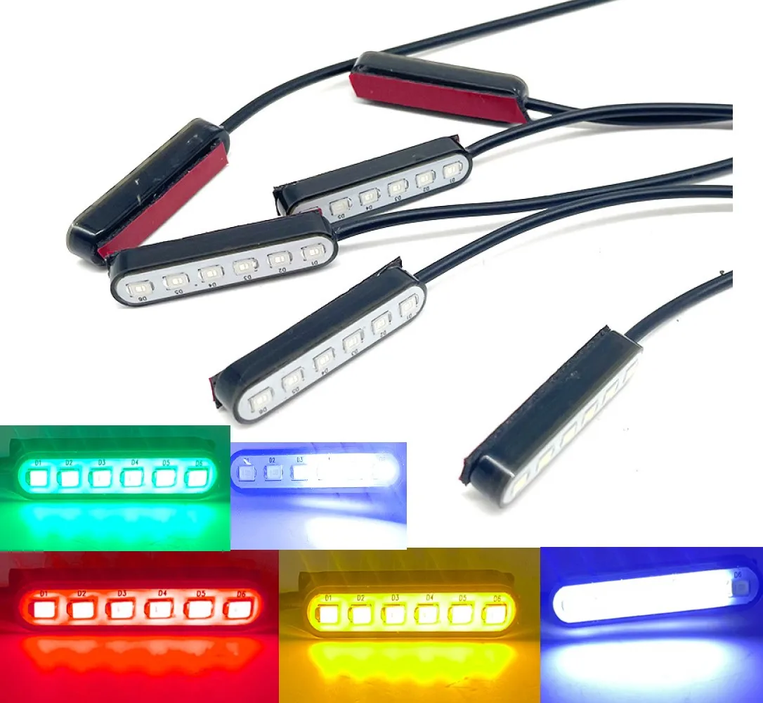 4pcs Motorcycle LED Turn Signal Lights License Plate Light Sticker for retrofitting Kawasaki Yamaha Honda Motorcycles.