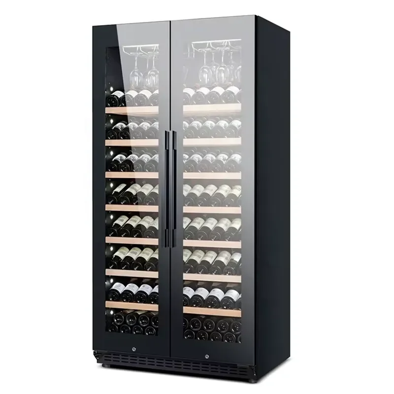 735L Large Capacity Wine Fridge Beer Beverage Cooler Chiller Glass Door Direct Cooling Electric  Standing For Home Bar