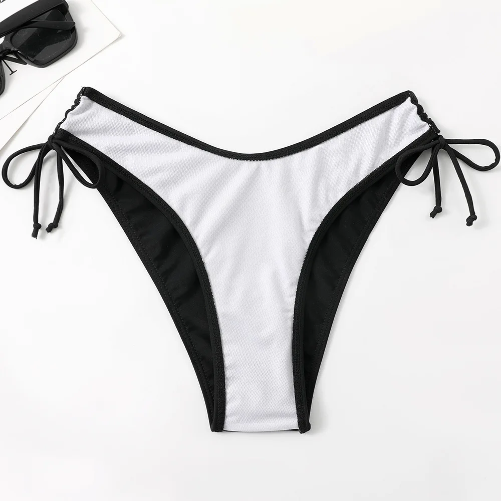 2025 sommer Neue Sexy Hohl Schulter Frauen Strand Split Badeanzug Einfache Feste Farbe Weibliche Bikini Zwei-stück Sets