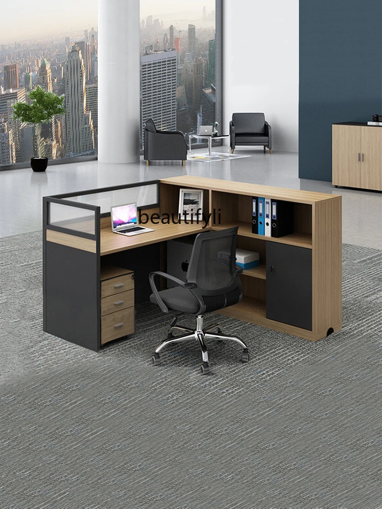 Financial Office Furniture Staff Desk Staff Position Screen Holder Card Desk