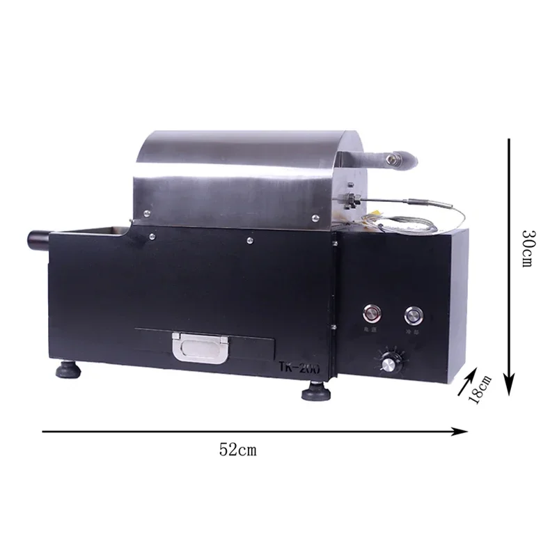 Tk-200 Coffee Roaster Small Bean roaster electric coffee bean  coffee roaster machine 100-200g capacity