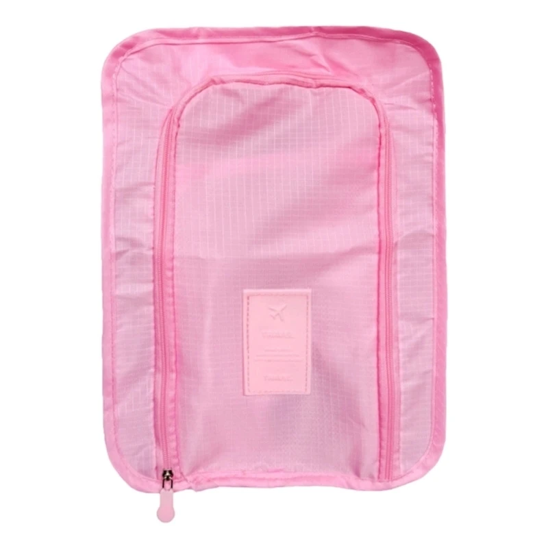 Space Saving Shoe Storage Organiser Waterproof Polyester Fabric Foldable Travel Bag For Gym Clothes Beach Accessories