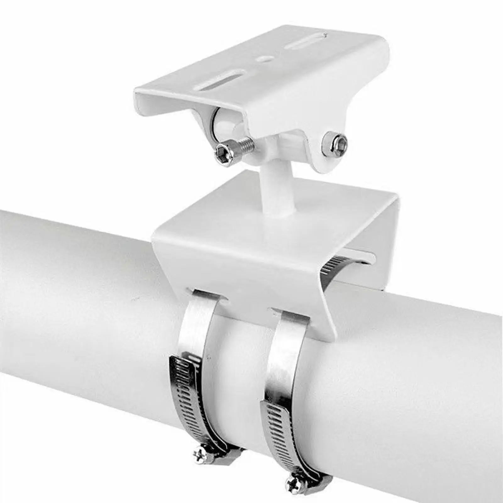 

Security Camera Pole Mounting Bracket Universal Joint Bracket Easy Installation Metal Sturdy Duckbill Holder for Home Office