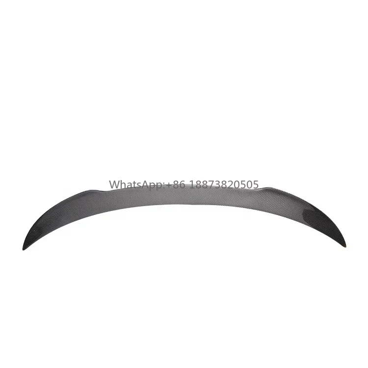 Carbon Fiber Rear Spoiler Rear Boot Lip V Style For Maserati Ghibli Rear Ducktail Spoiler