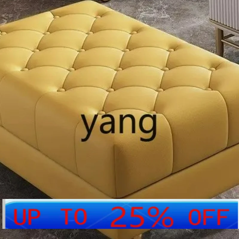 

Lhh leather shoe changing stool, simple end of bed, living room pedal stool, cloakroom stool