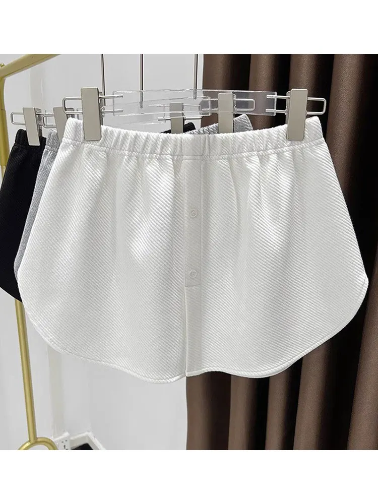 

Women's Shark Base Layer Pants Half Skirt Inner Wear Tummy Control Autumn Winter Fashionable A-Line Skirt