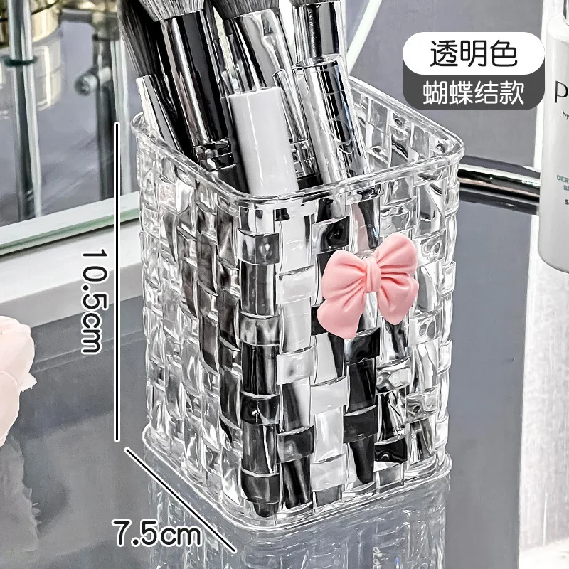Clear Acrylic Makeup Brushes Storage Box Desk Cosmetic Organizer Lipstick Storage Nail Polish Display Stand Rack Jewelry Case gallery 2