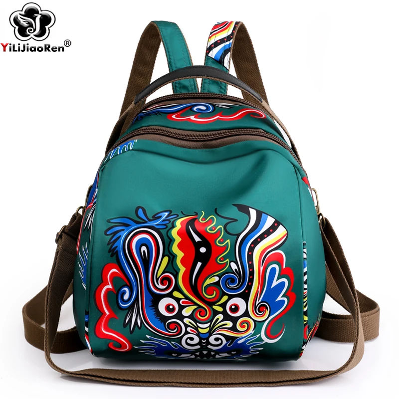 Nylon Backpack Female Fashion Multifunction Wear-Resistant Travel Rucksack for Women Waterproof School Bags for Teenage Girl