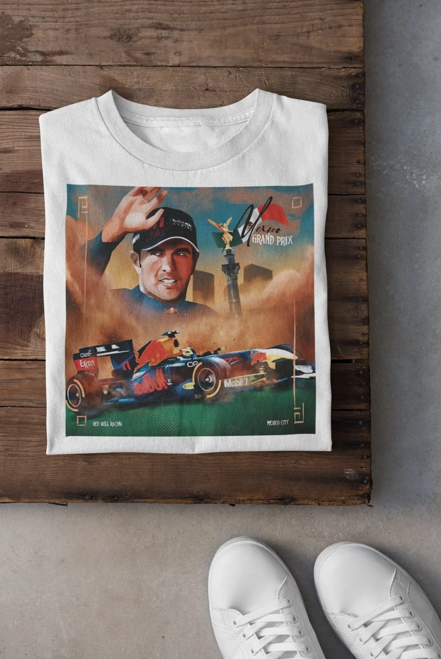 Camiseta del Gran Premio de la ciudad de México Sergio Perez Racing Driver Sweat Race