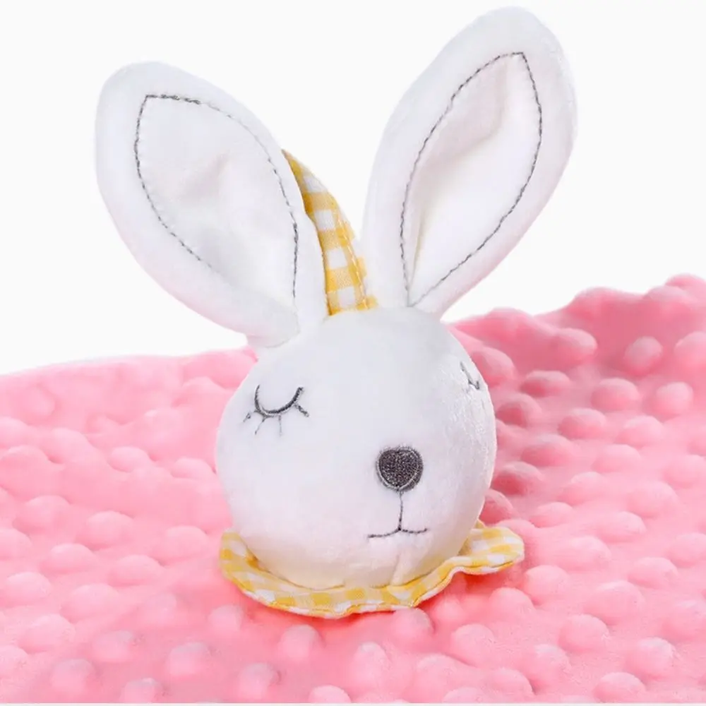 快適なベビーセキュリティタオル、シリコン歯固め、抱きしめおもちゃ、新生児用よだれかけ、ぬいぐるみウサギ