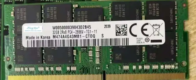 

For 32G 2RX8 PC4-2666V-TG1-11 M474A4G43MB1-CTDQ ECC SODIMM