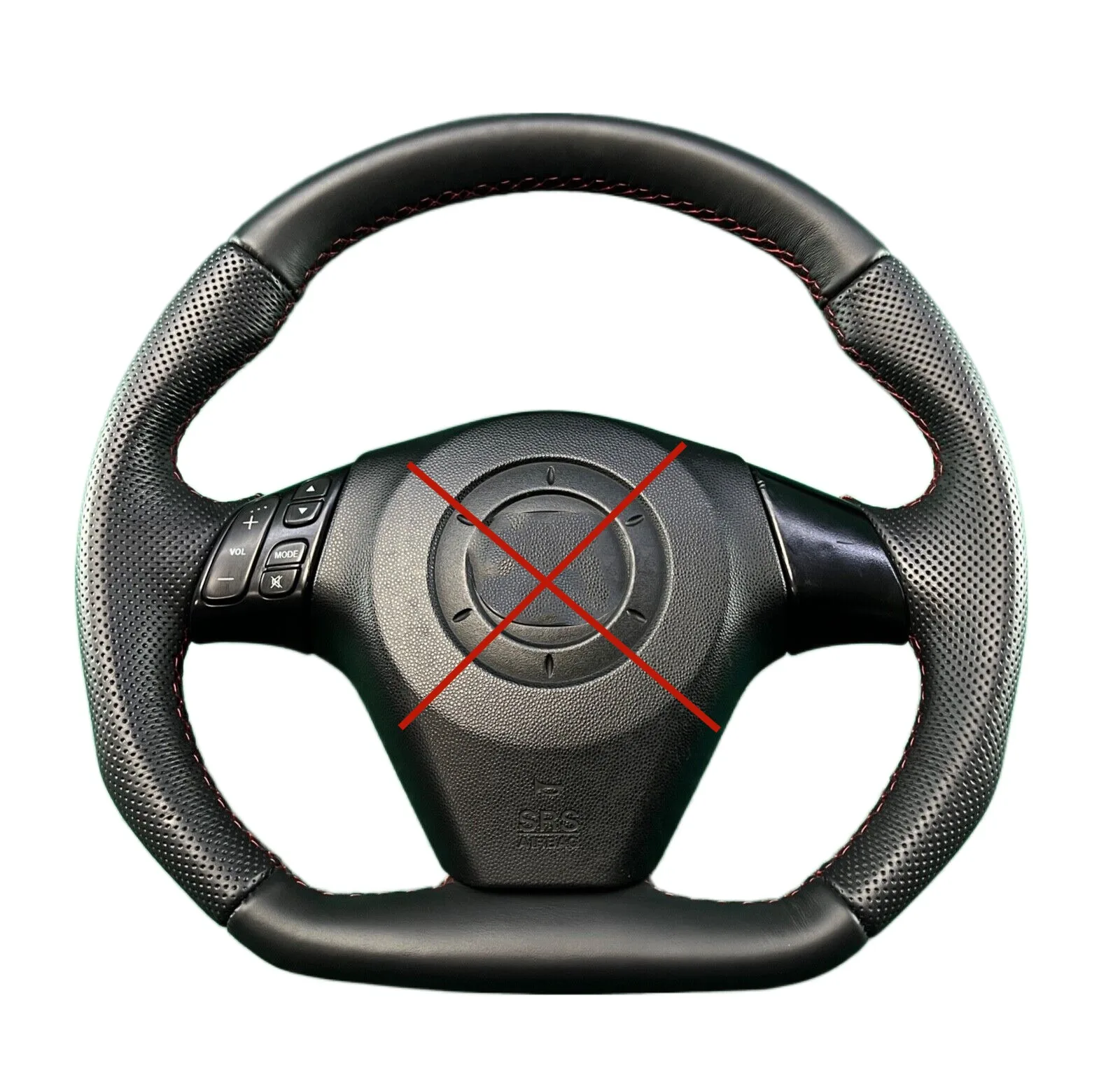 Custom Mazda Steering Wheel For MAZDA 3 SPORT STYLE FLAT BOTTOM Full Reshaped