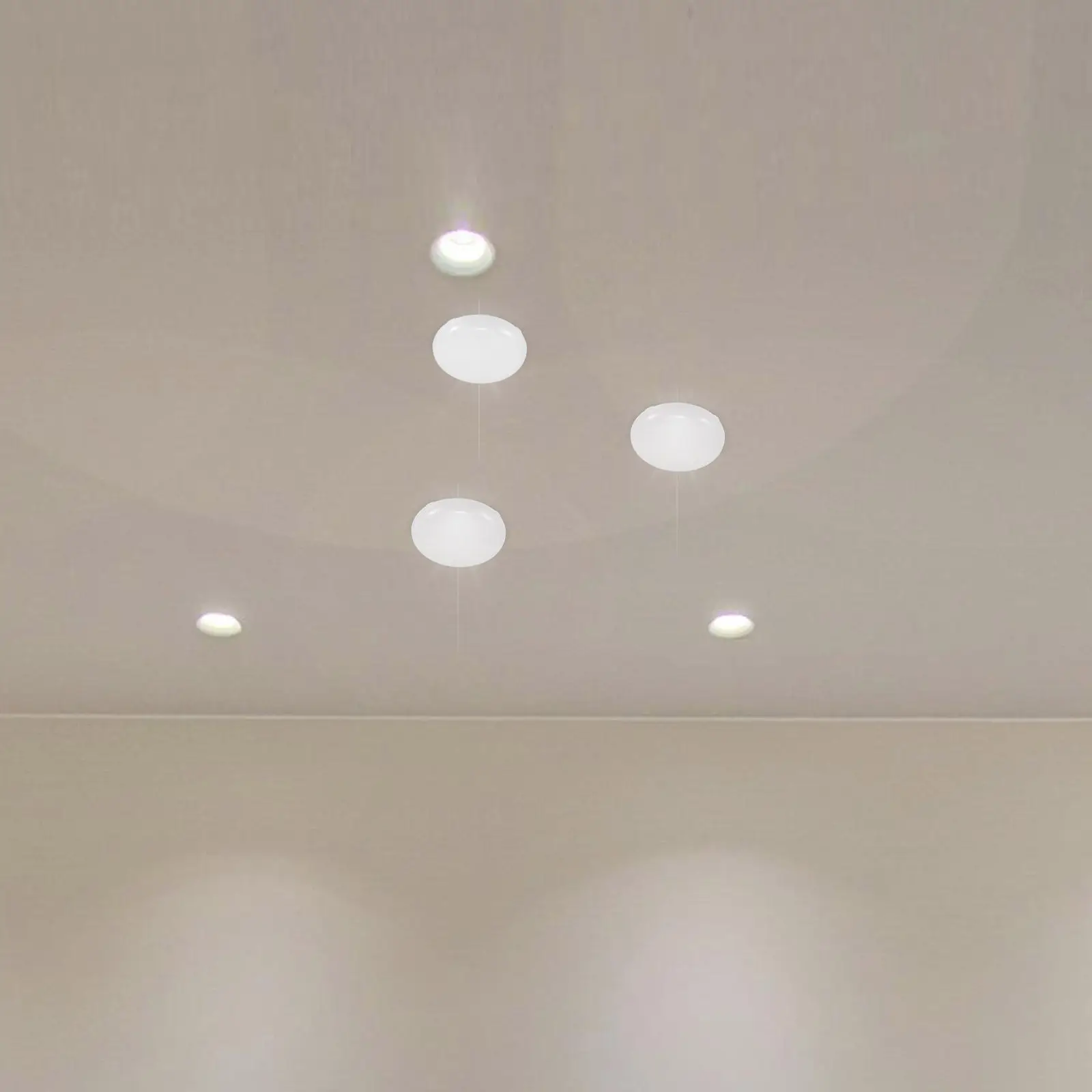 6Pcs Lampshade Diffuser Milky White Round Thick Diffuser Sheet Easy Install Drum Lampshades Pendants Light Ceiling Light Fixture