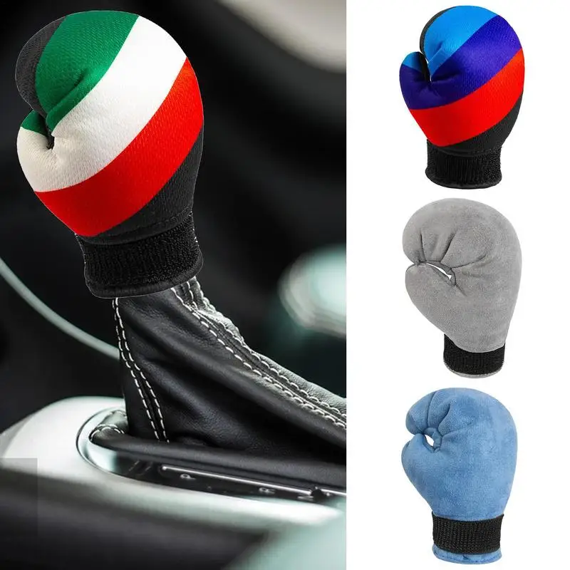 Car Gear Shift Cover Funny Boxing Gloves Gear Shift Knob Cover | Soft And Comfortable Shift Knob Cover Automotive Accessories