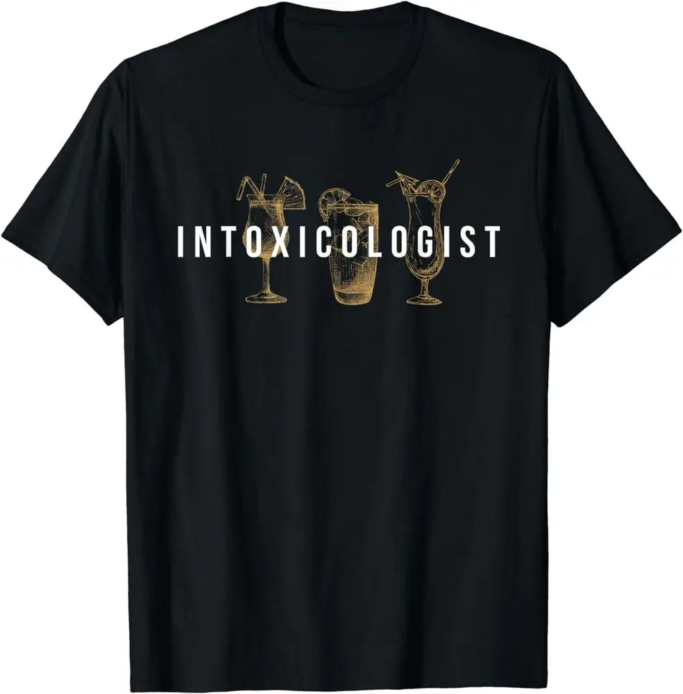 NEW! Intoxicologist - Bartender Tapster Bar Pub Owner Men T-Shirt Tees High Quality 100%Cotton Short Sleeve