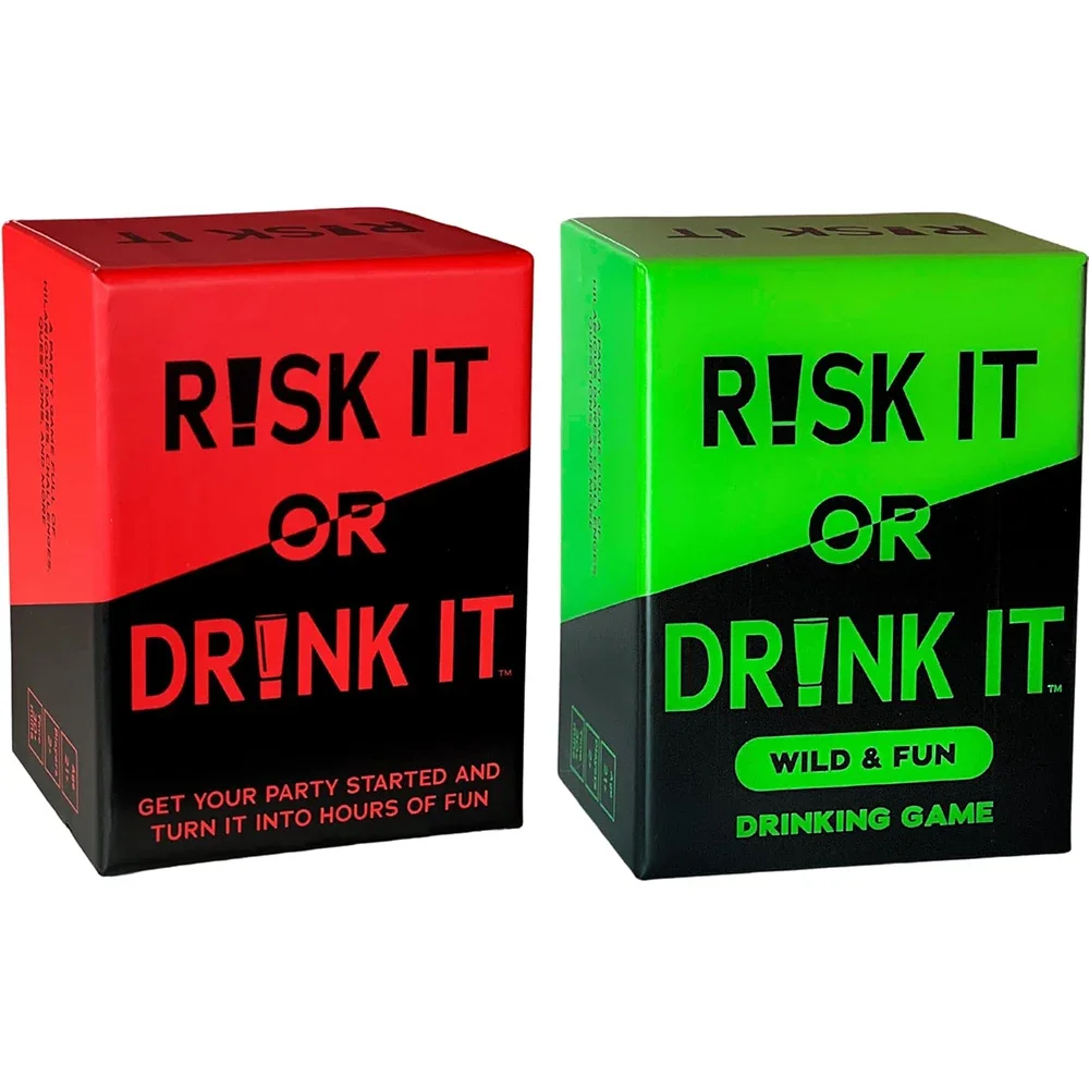 Risk It Or Drink It Fun Party Game For College Card Game Drinking Game Pregame Night Hilarious Dares Challenges Questions Adults