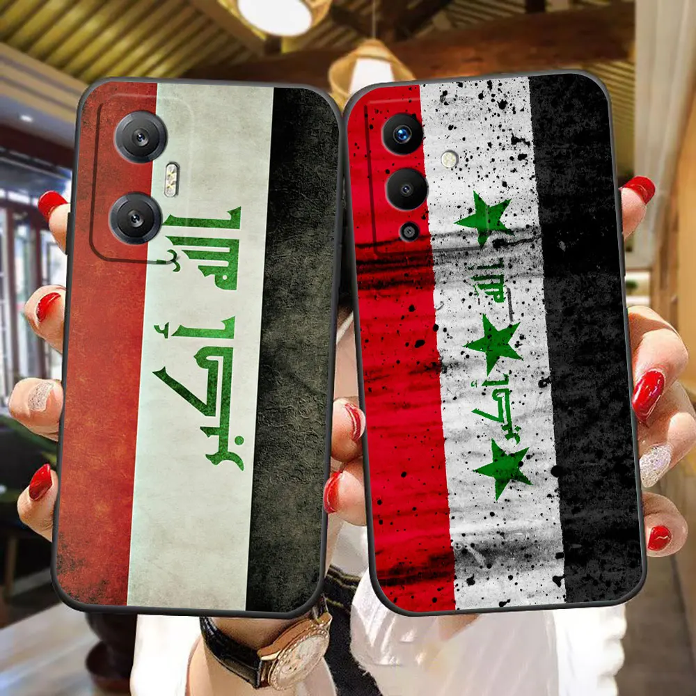 Flag Of Iraq Phone Case For Infinix TECNO POP SPARK SMART 5 6 7 8 20 20C CAMON 20 POVA 6 5 4 2 NEO 2 ZERO 30 20 Case Shell Cover