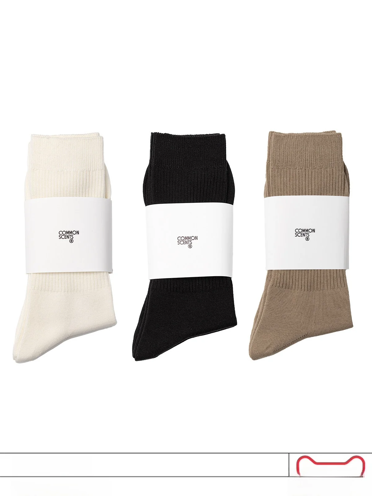 ハイテクコットンソックス　毛玉防止　新素材コットン　ノーカフハイカットソックス　2足組　32ストランド　毛玉防止ソックス（common-scents製）