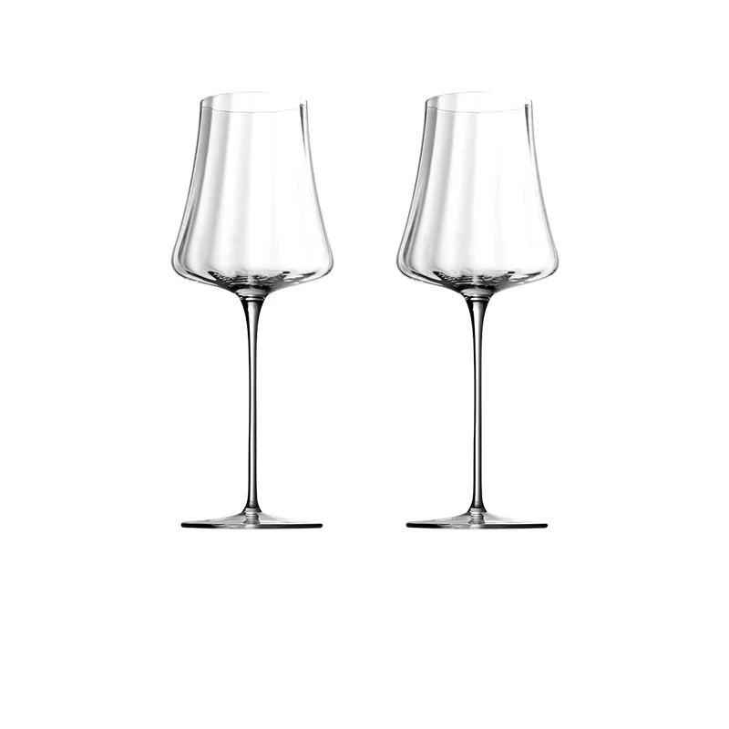 

Transparent Ripple Crystal Glass Household Goblet Party Champagne Glasses Cup Red Wine Glass Wedding Cup Christmas Gifts