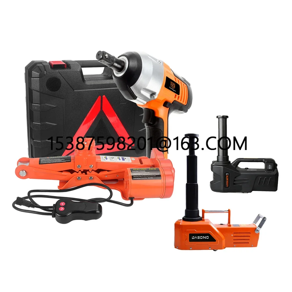 12V 2/3/5/10 Ton Rated Power 13A Max.Current Car Electric Tire Lifting Car Jacks With Electric Wrench lmpact