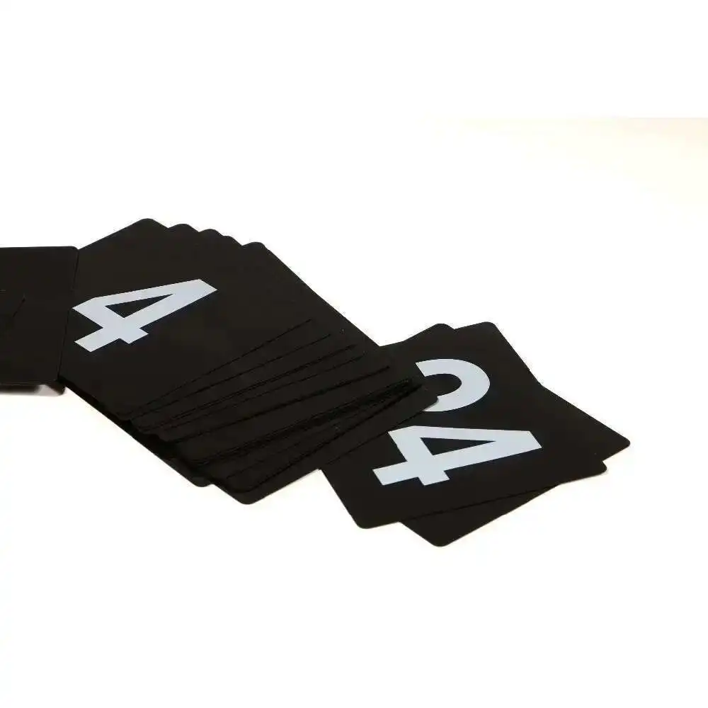 100*95mm Drink Store Digital Number Seat Card Desk Sign Signage Label Plate Pvc Restaurant Table Serial Number Tags Plastic Sign